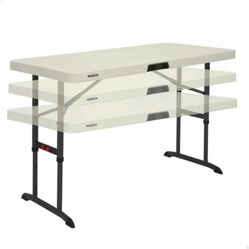 Folding Table Lifetime Lifetime 122 x 86 x 61 cm Cream Steel Plastic image 1