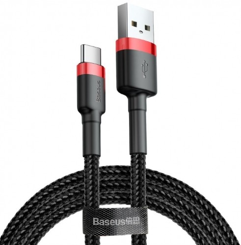 Baseus Cafule USB cable 2 m USB A USB C Black, Red image 1