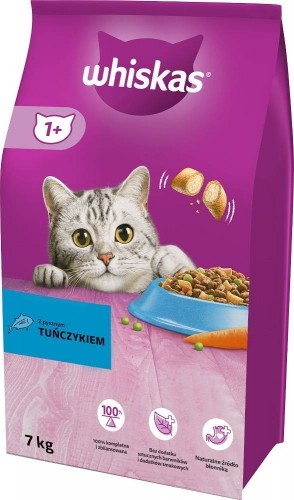 WHISKAS Cat Adult with tuna - dry cat food - 7 kg image 1