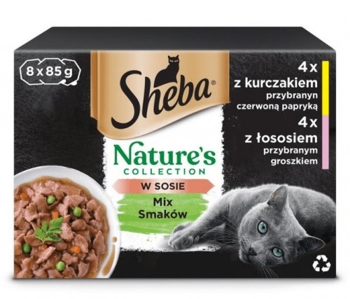 SHEBA Nature's Collection Mix - wet cat food - 8x85g image 1