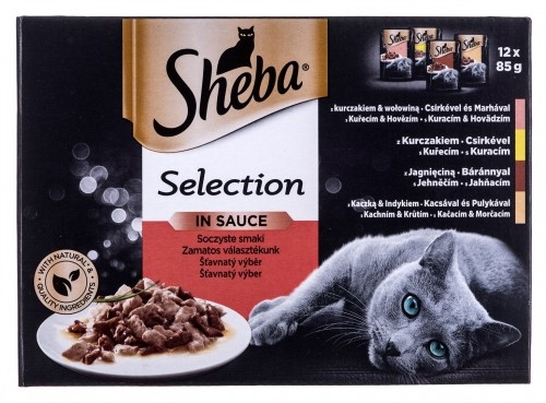 Sheba Selection in Sauce Juicy Flavours 12 x 85 g image 1