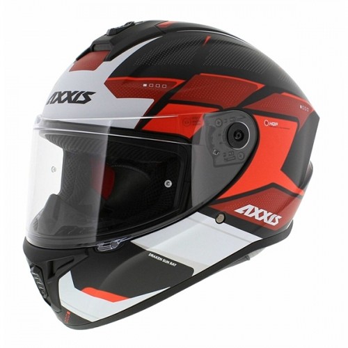 Axxis Helmets, S.a. Draken SUNRAY (M) B5 FluorRed ķivere image 1
