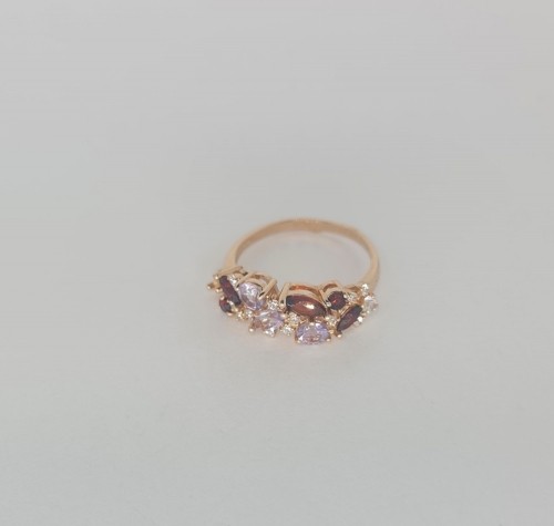 Gemmi Золотое кольцо с полудрагоценными камнями image 1