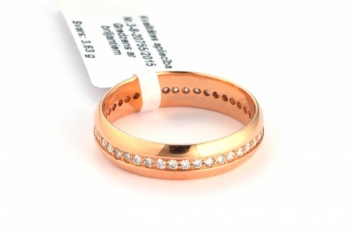 Gemmi Золотое обручальное кольцо с бриллиантом image 1