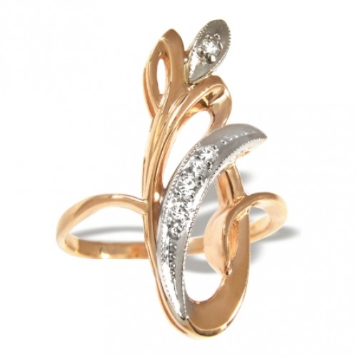 Gemmi Золотое кольцо с бриллиантами image 1