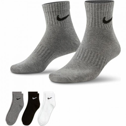 Sporta zeķes Nike Everyday Lightweight Pelēks 3 pāri image 1