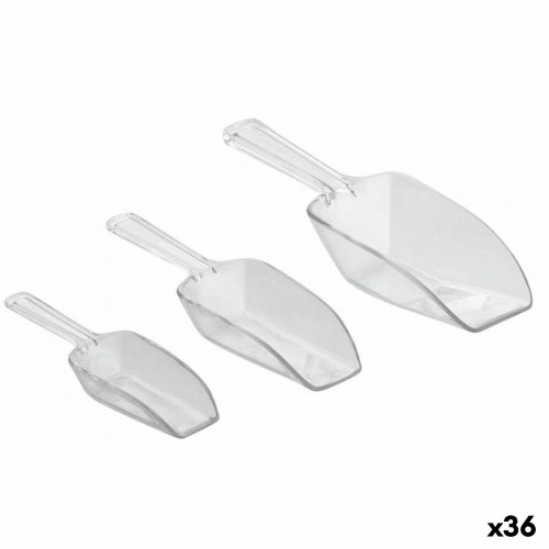 Set of Measuring Spoons Quttin 3 Pieces Plastic (36 Units) image 1