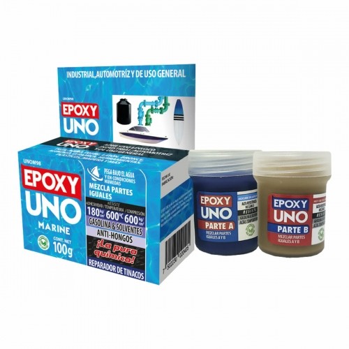 Two component epoxy adhesive Fusion Epoxy Black Label Unom98 Universāls Tumši Zils 100 g image 1
