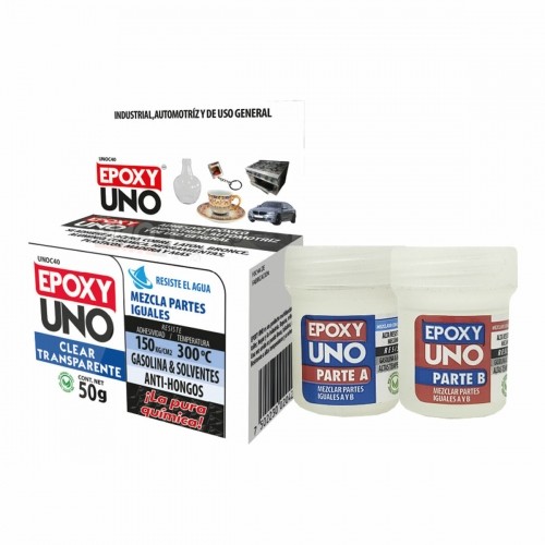 Two component epoxy adhesive Fusion Epoxy Black Label Unoc40 Universāls Bezkrāsains 50 g image 1