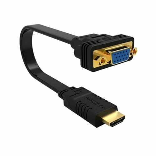 HDMI to VGA Adapter Ewent EW9869 Black 15 cm image 1
