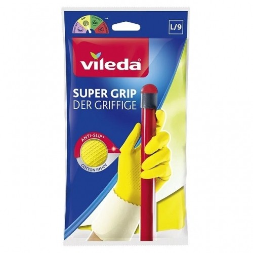Gloves Vileda Super Grip "L" image 1