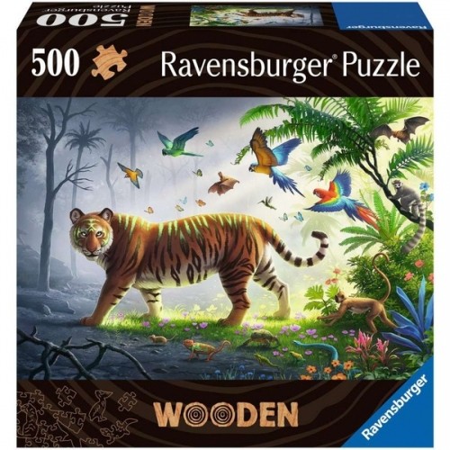 Ravensburger Wooden Puzzle Tiger im Dschungel image 1