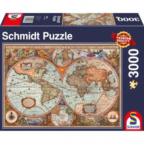 Schmidt Spiele Puzzle Antike Weltkarte image 1