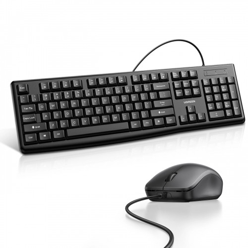 Ugreen MK003 wired keyboard and mouse set - black image 1