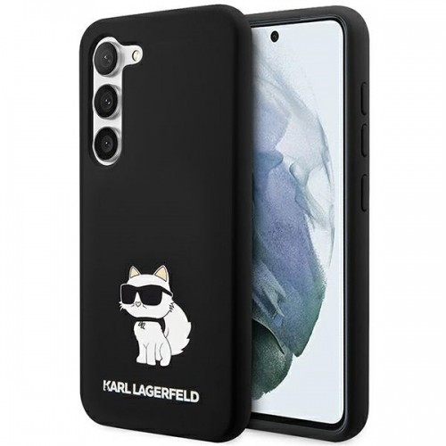 Karl Lagerfeld KLHCS24MSNCHBCK S24+ S926 hardcase czarny|black Silicone Choupette image 1