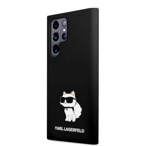 Karl Lagerfeld Liquid Silicone Choupette NFT Case for Samsung Galaxy S24 Ultra Black image 1