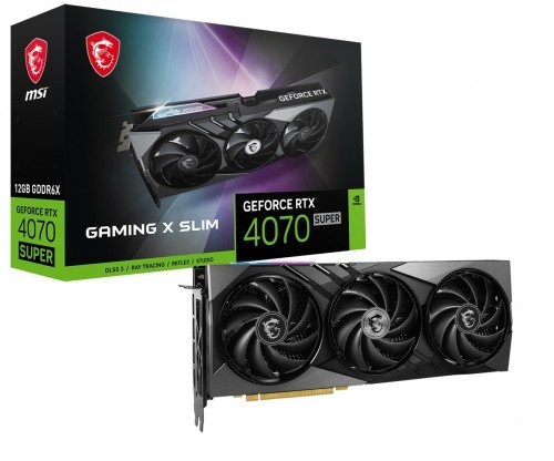 MSI GeForce RTX 4070 Super 12G GAMING X SLIM - 12GB GDDR6X, 1x HDMI, 3x DP image 1