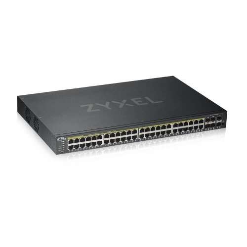 Zyxel GS1920-48HPV2 Managed Gigabit Ethernet (10/100/1000) Power over Ethernet (PoE) Black image 1