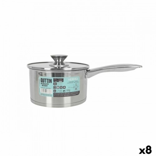 Saucepan with Lid Quttin Hermes 2,2 L Steel (8 Units) image 1