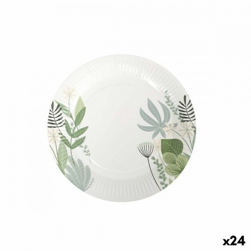 Набор посуды Algon Одноразовые Картон Цветастый 8 Предметы 23 cm (24 штук) image 1