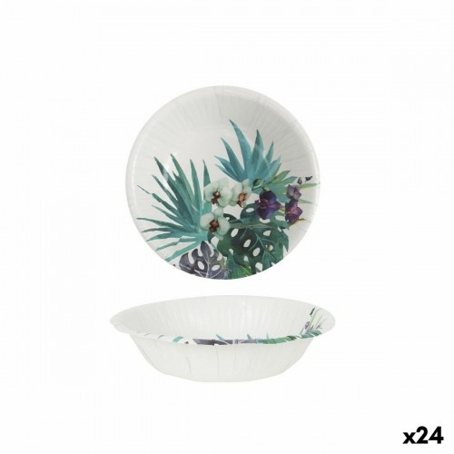 Набор посуды Algon Одноразовые Картон Тропический 6 Предметы 450 ml (24 штук) image 1