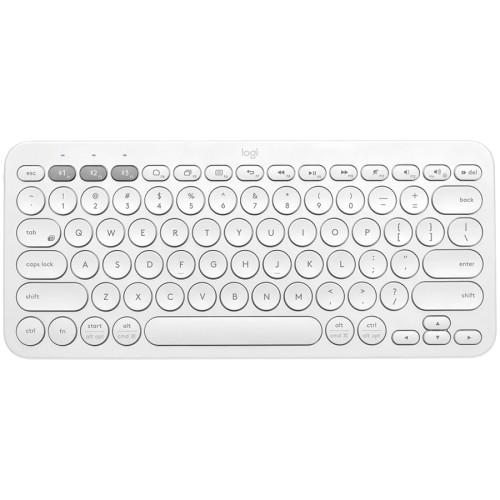 LOGITECH K380S Multi-Device Bluetooth Keyboard - TONAL WHITE - US INT'L image 1
