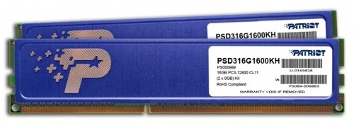 Patriot Memory 16GB DDR3-1600 memory module 2 x 8 GB 1600 MHz image 1