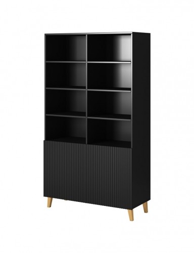 Cama Meble PAFOS bookcase 100x40x176.5 cm matte black image 1