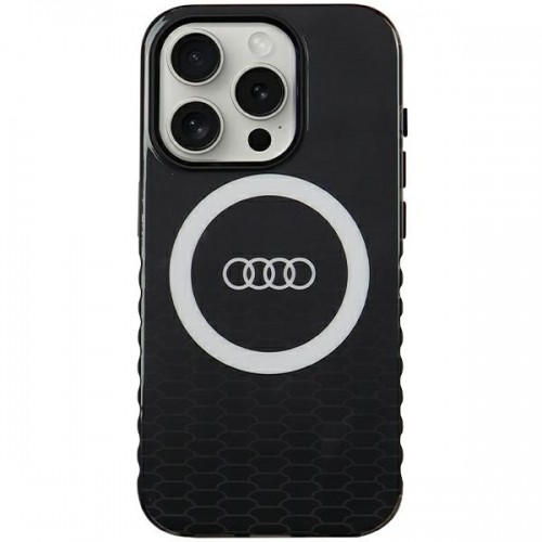 Audi IML Big Logo MagSafe Case iPhone 15 Pro 6.1" czarny|black hardcase AU-IMLMIP15P-Q5|D2-BK image 1