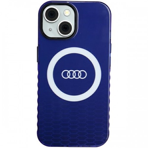 Audi IML Big Logo MagSafe Case iPhone 15 | 14 | 13 6.1" niebieski|navy blue hardcase AU-IMLMIP15-Q5|D2-BE image 1