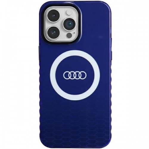 Audi IML Big Logo MagSafe Case iPhone 14 Pro Max 6.7" niebieski|navy blue hardcase AU-IMLMIP14PM-Q5|D2-BE image 1