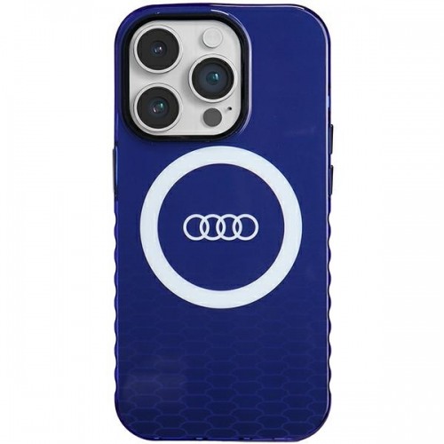 Audi IML Big Logo MagSafe Case iPhone 14 Pro 6.1" niebieski|navy blue hardcase AU-IMLMIP14P-Q5|D2-BE image 1