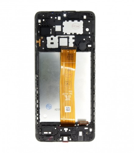 For_samsung LCD display + Touch Unit + Front Cover for Samsung A125 Galaxy A12 Black image 1