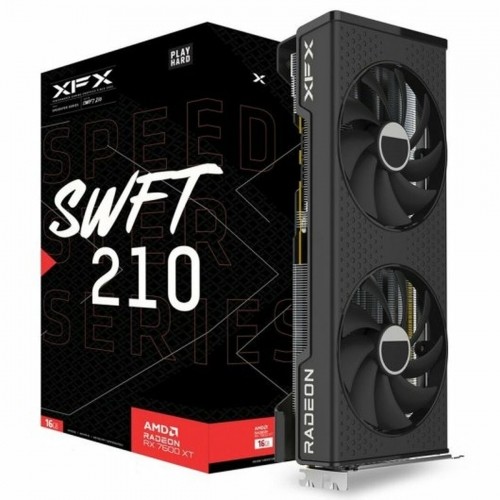 Graphics card XFX SPEEDSTER SWFT210 CORE AMD Radeon RX 7600 XT 16 GB GDDR6 image 1