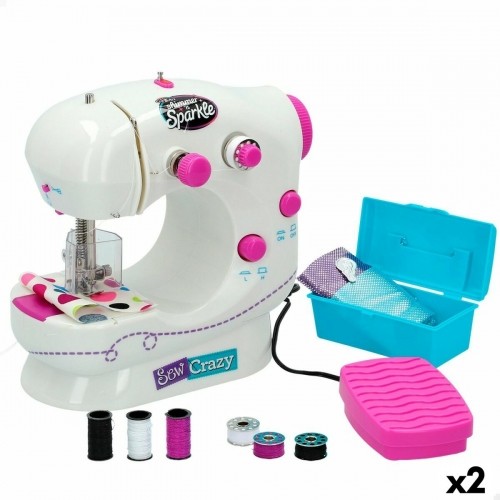 Toy sewing machine Cra-Z-Art Shimmer 'n Sparkle 18,5 x 19 x 11 cm (2 Units) image 1