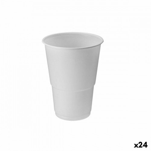 Набор многоразовых чашек Algon Пластик Белый 15 Предметы 330 ml (24 штук) image 1