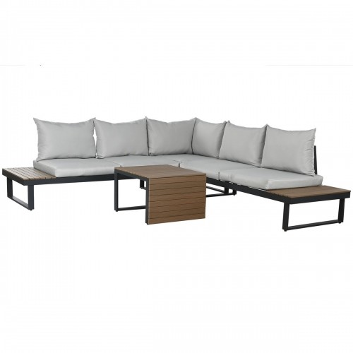 Sofa and table set Home ESPRIT Aluminium 227 x 159 x 64 cm image 1