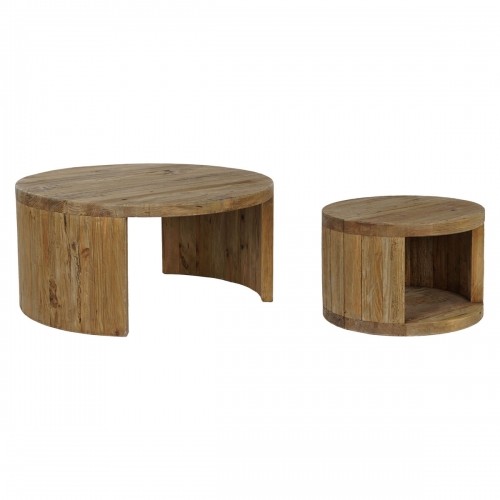 Набор из двух столиков Home ESPRIT Деревянный 99 x 99 x 48 cm image 1