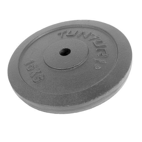 Tunturi Plate Black 15.0kg, Single image 1