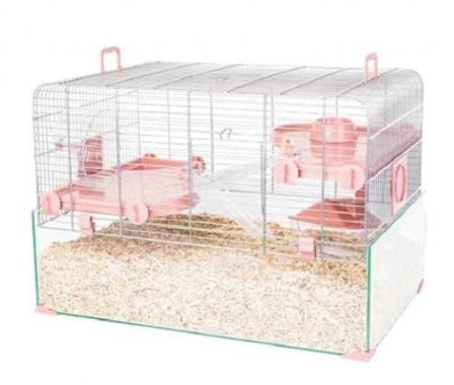 ZOLUX Panas Colour 80 - rodent cage - pink image 1