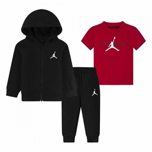 Sports Outfit for Baby Jordan Essentials Fleeze Box Black Red image 1