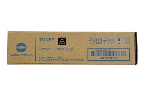 Original Toner Black Konica Minolta Bizhub C3120i (TNP92K, TNP-92K, AE1Y150) image 1