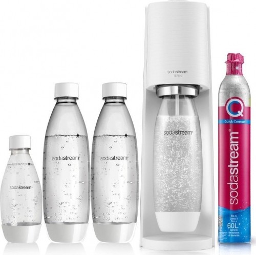 SodaStream Soda Maker Terra Megapack QC white incl 3 bottles (2270213) image 1