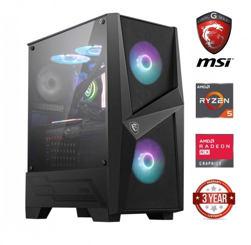 Mdata Gaming Ryzen 5 5600G 32GB 1TB SSD 2TB HDD NVME RX5700 XT NoOs image 1