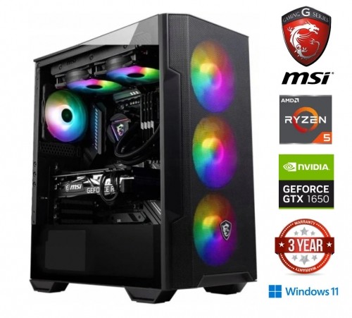 Mdata Gaming Ryzen 5 5600G 8GB 256GB SSD NVME GTX 1650 Windows 11 image 1