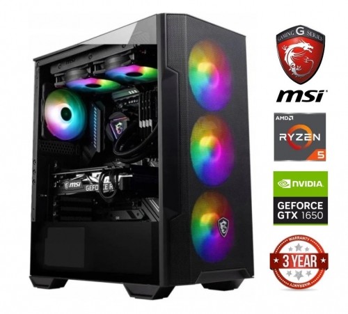 Mdata Gaming Ryzen 5 5600G 32GB 1TB SSD NVME 1TB HDD GTX 1650 NoOs image 1