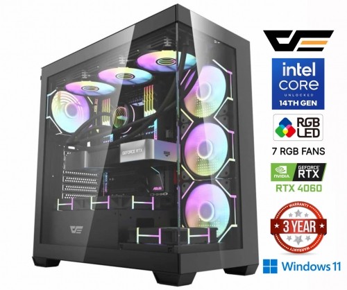 Mdata Gaming Core i5-14400F 32GB 512GB SSD 1TB HDD RTX 4060 8GB Windows 11 image 1