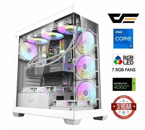 Mdata Gaming Core i7-12700F 16GB 512GB SSD 1TB HDD RTX 4060 Ti 8GB NoOs image 1