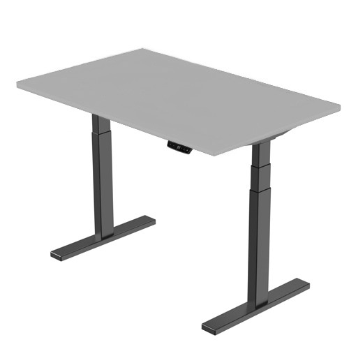 Extradigital Height-Adjustable Table, 139cm x 68 cm, Gray image 1