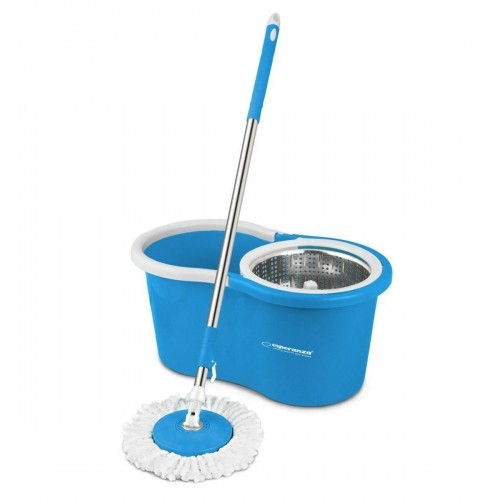 Mop with Bucket Esperanza EHS006 Blue White Microfibre image 1